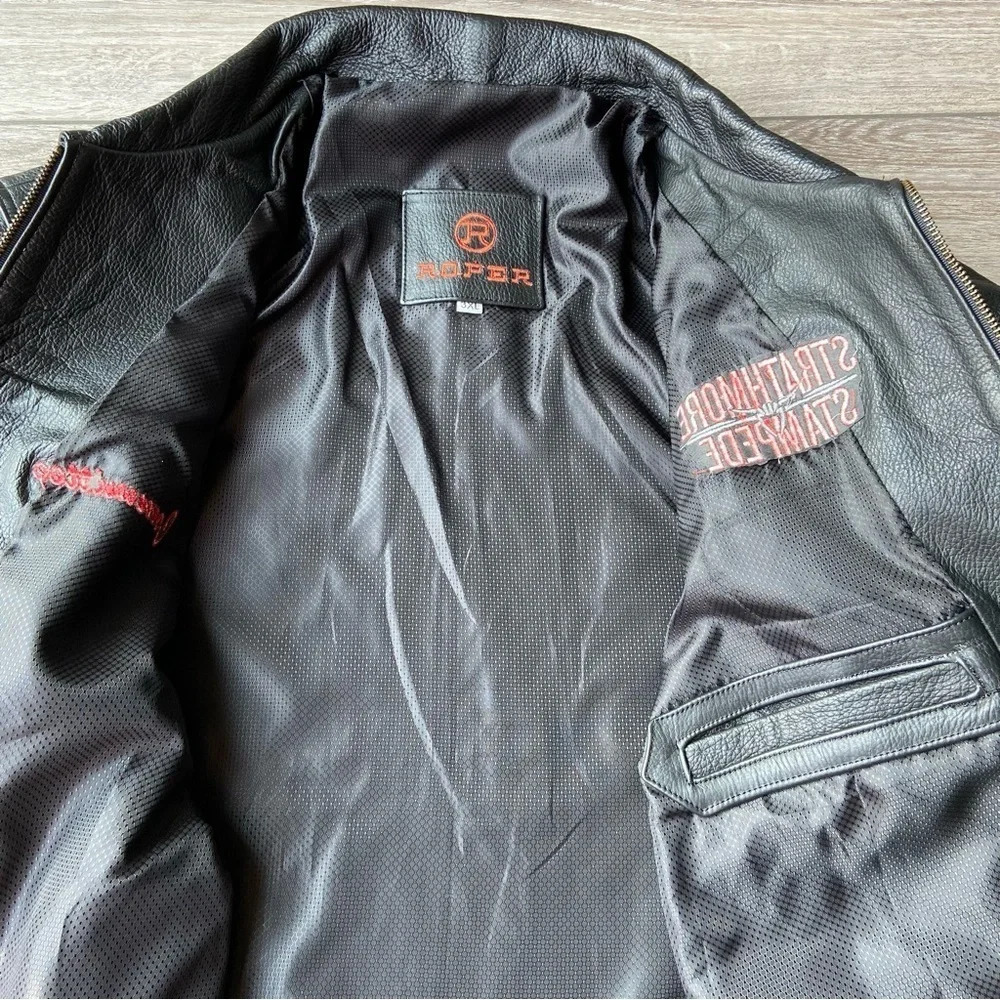Roper Strathmore Stampede Western Leather Jacket - Picture 14 of 16